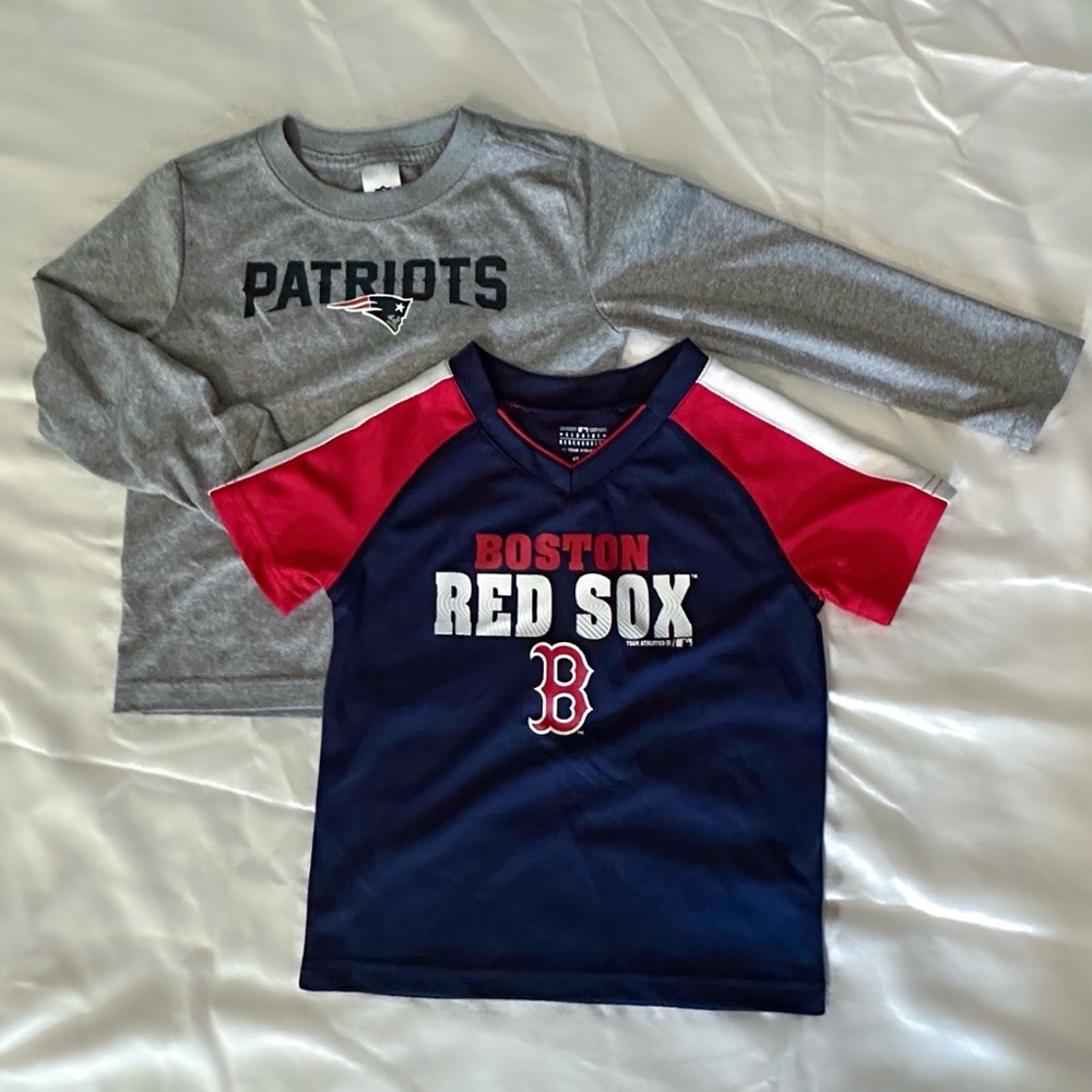 New England Teams 4t shirt set